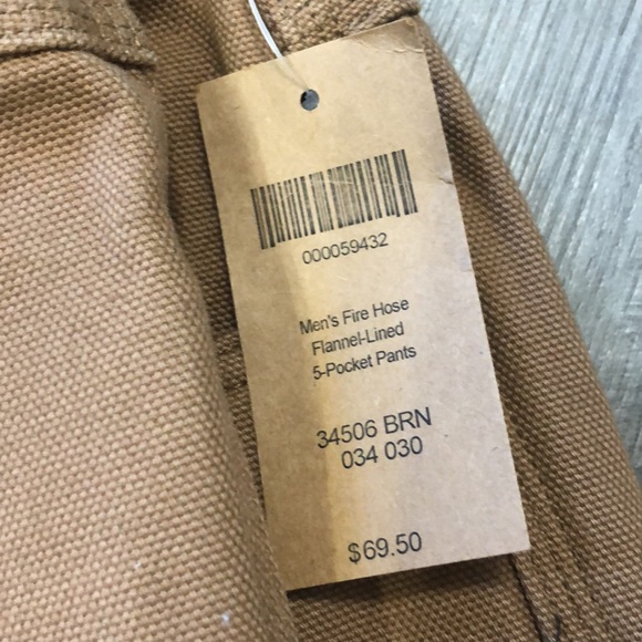 Duluth Mens fire hose flannel lined 5 pocket pants - Picture 4 of 5